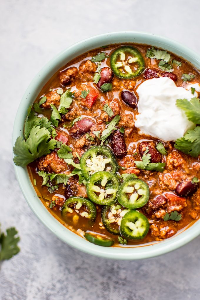 Healthy Turkey Chili Recipe Crock Pot
 Crockpot Turkey Chili • Salt & Lavender