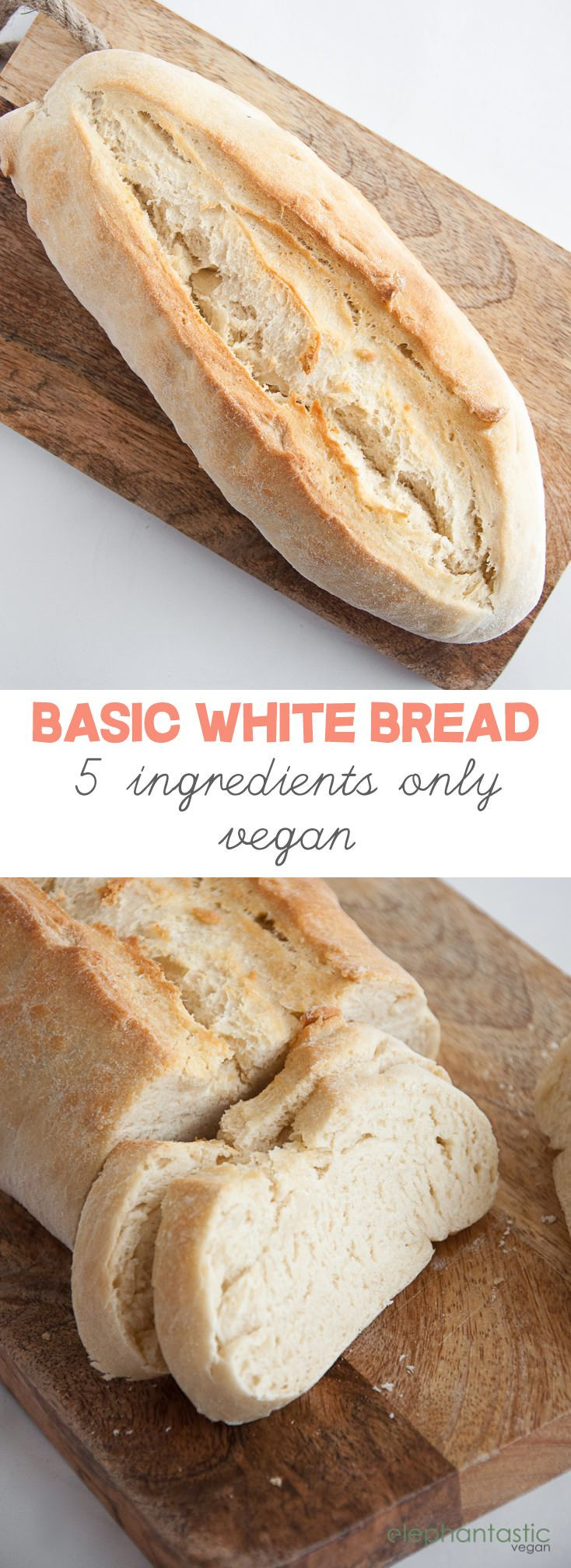 Healthy Vegan Bread Recipe
 Basic White Bread vegan