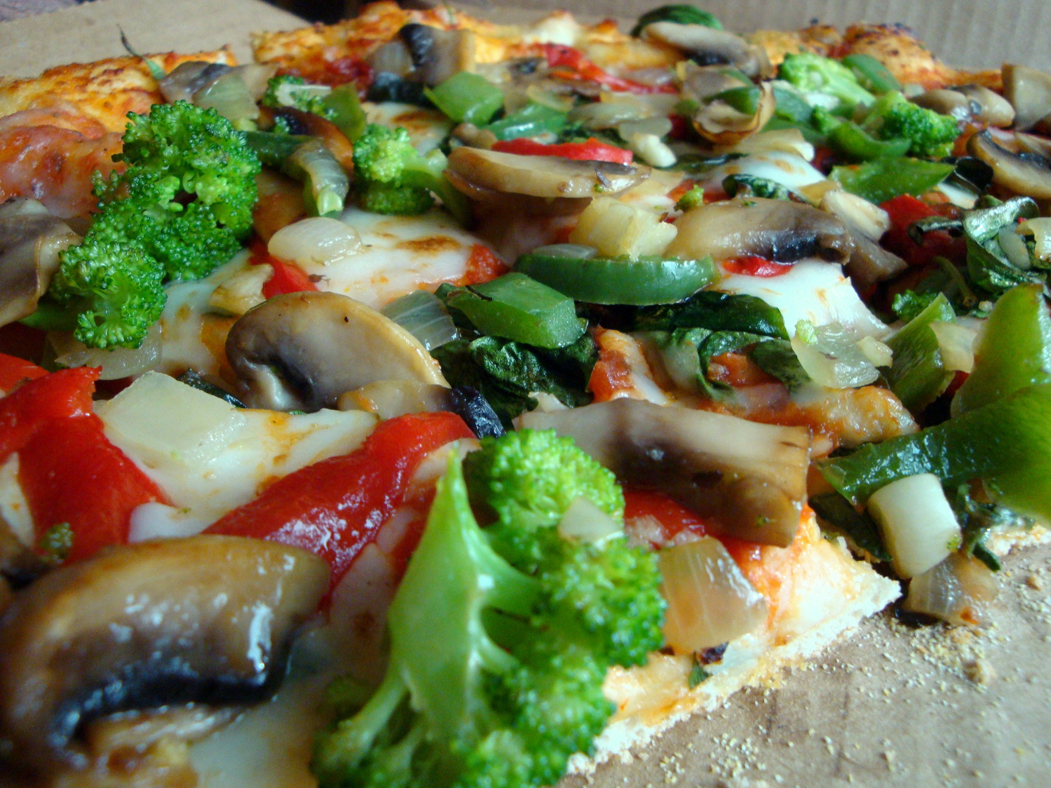 Healthy Veggie Pizza
 make take out pizza healthy ve arian pizza