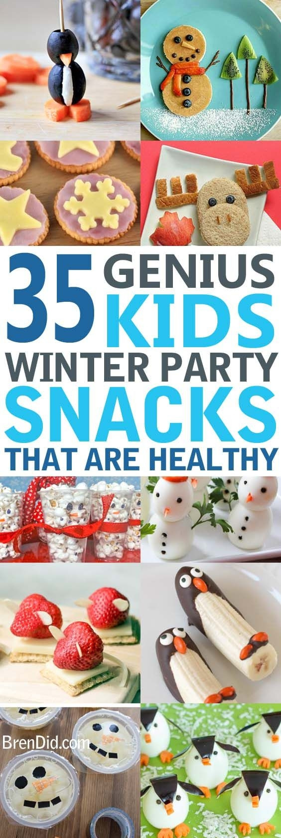 Healthy Winter Snacks
 Healthy Party Treats for Kids Healthy snacks for kids