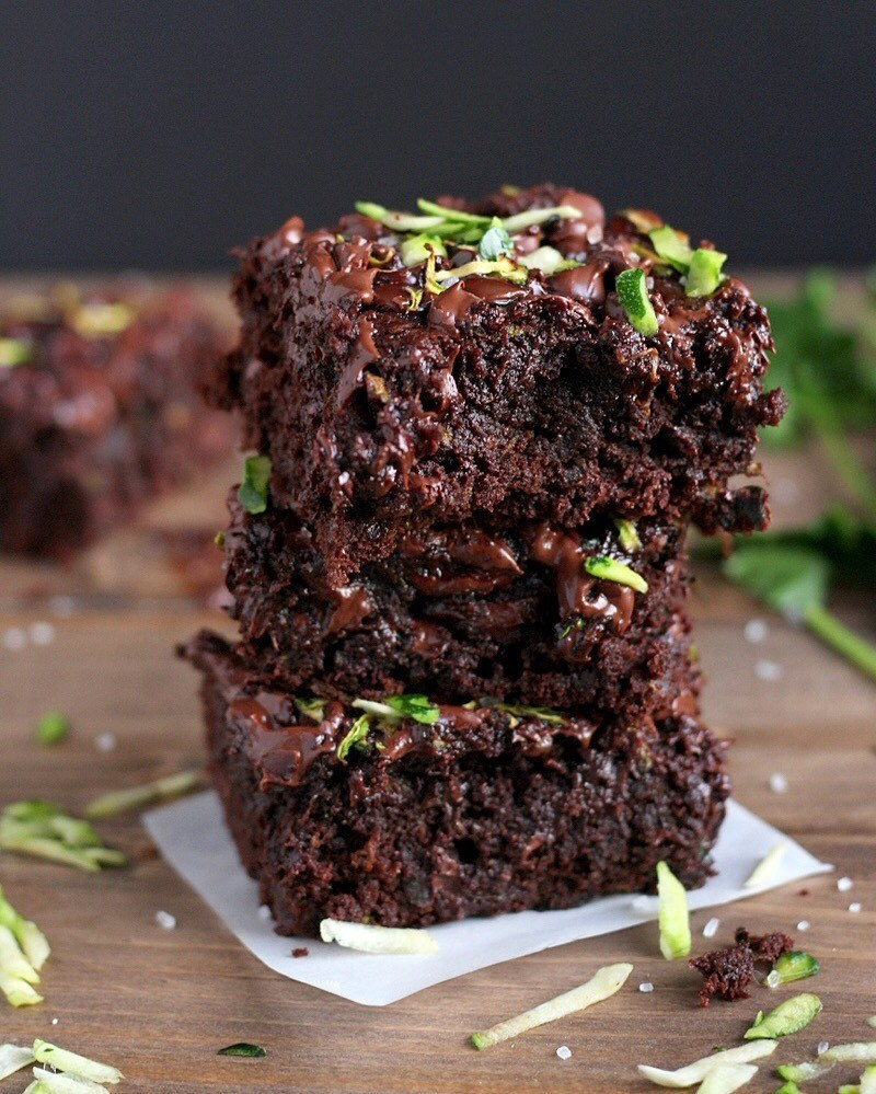 Healthy Zucchini Brownies
 Healthy Double Chocolate Zucchini Brownies The Wooden