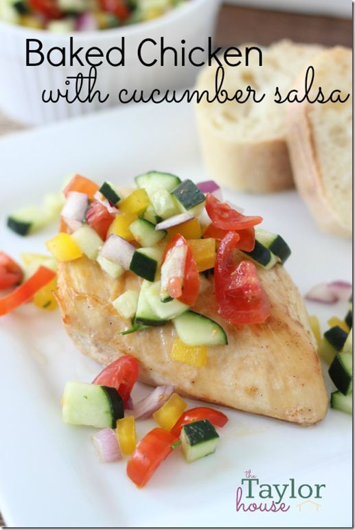 Heart Healthy Baked Chicken Recipes
 Healthy Recipe Baked Chicken with Cucumber Salsa