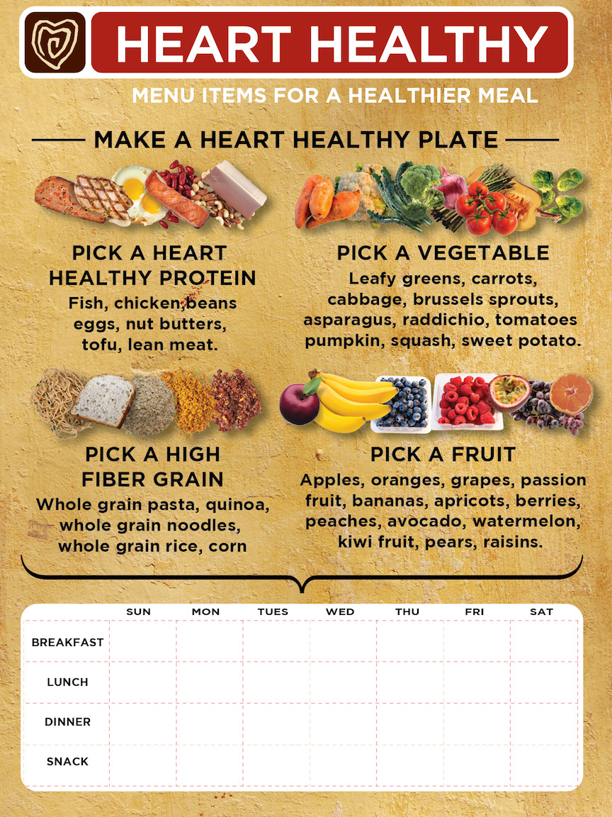 Heart Healthy Breakfast Menu
 Weekly Menu Planner – Food and Health munications