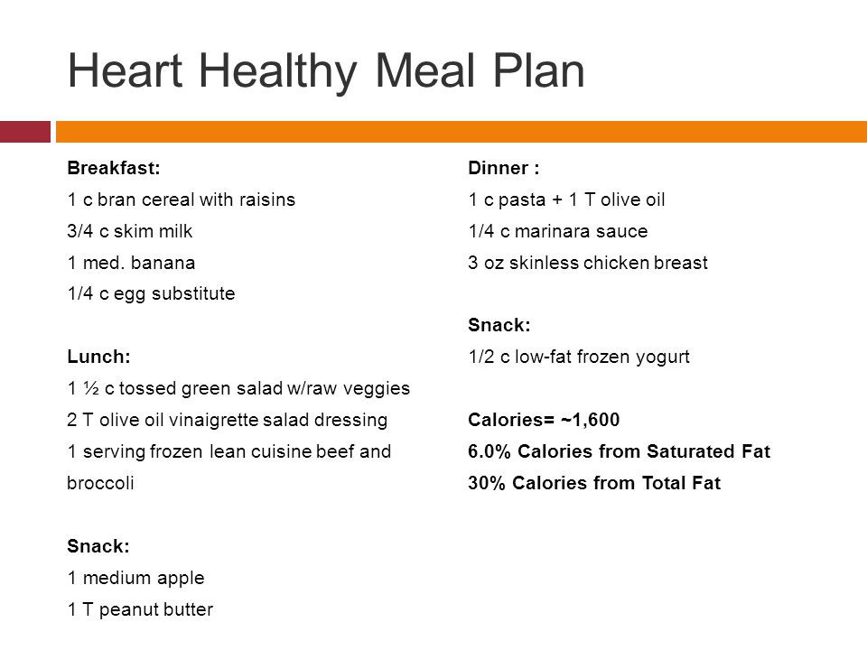 Heart Healthy Breakfast Menu
 Module 4 Carbohydrates & Fats ppt video online