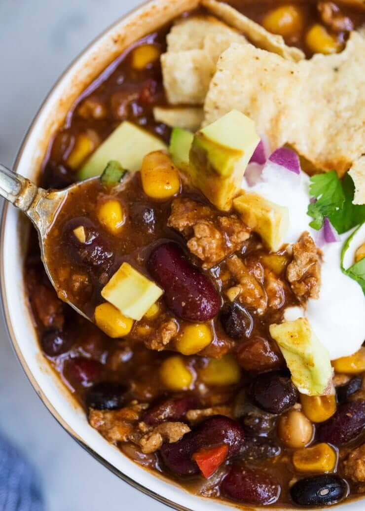 Heart Healthy Ground Turkey Recipes
 EASY and Healthy Turkey Chili Recipe I Heart Naptime