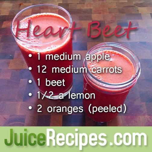 Heart Healthy Juice Recipes
 Heart Beet Recipe