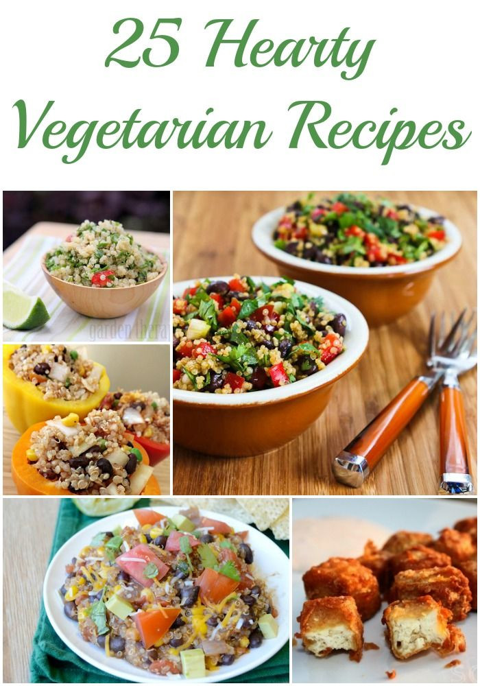 Heart Healthy Vegetarian Recipes
 25 Hearty Ve arian Recipes
