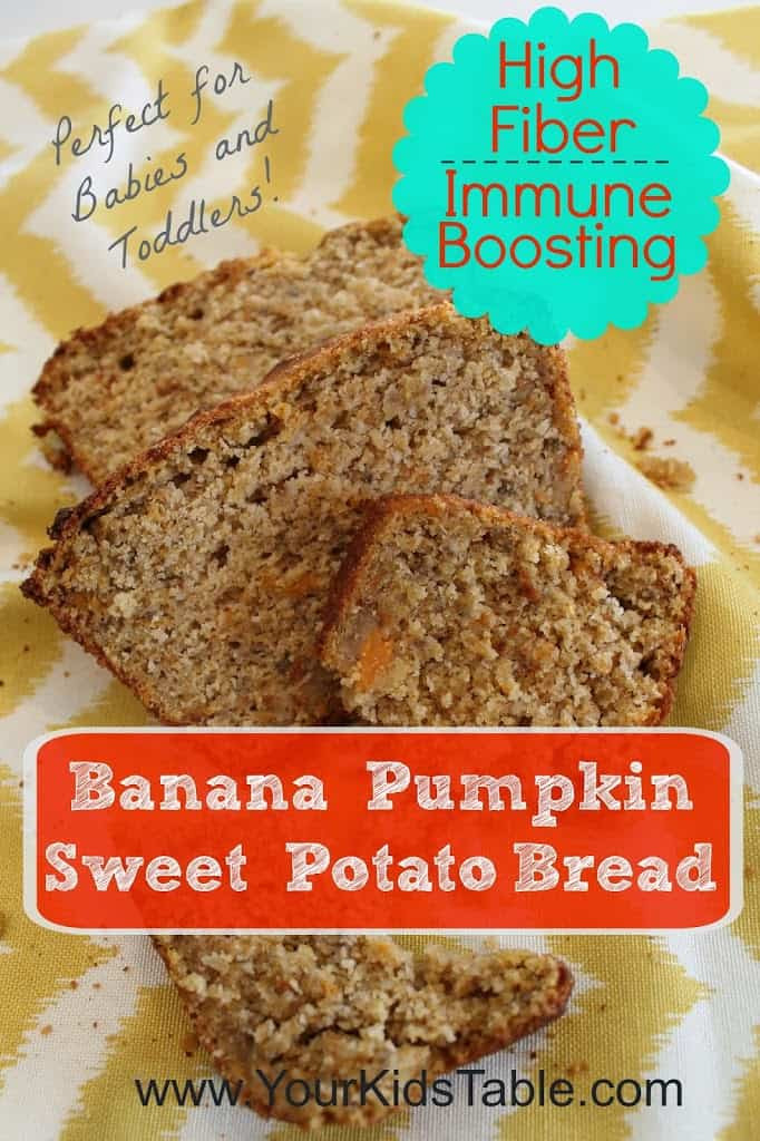 High Fiber Bread Recipe
 High Fiber Immune Boosting Banana Sweet Potato Pumpkin