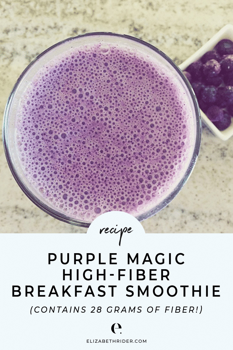 High Fiber Breakfast Smoothies
 Purple Magic High Fiber Breakfast Smoothie