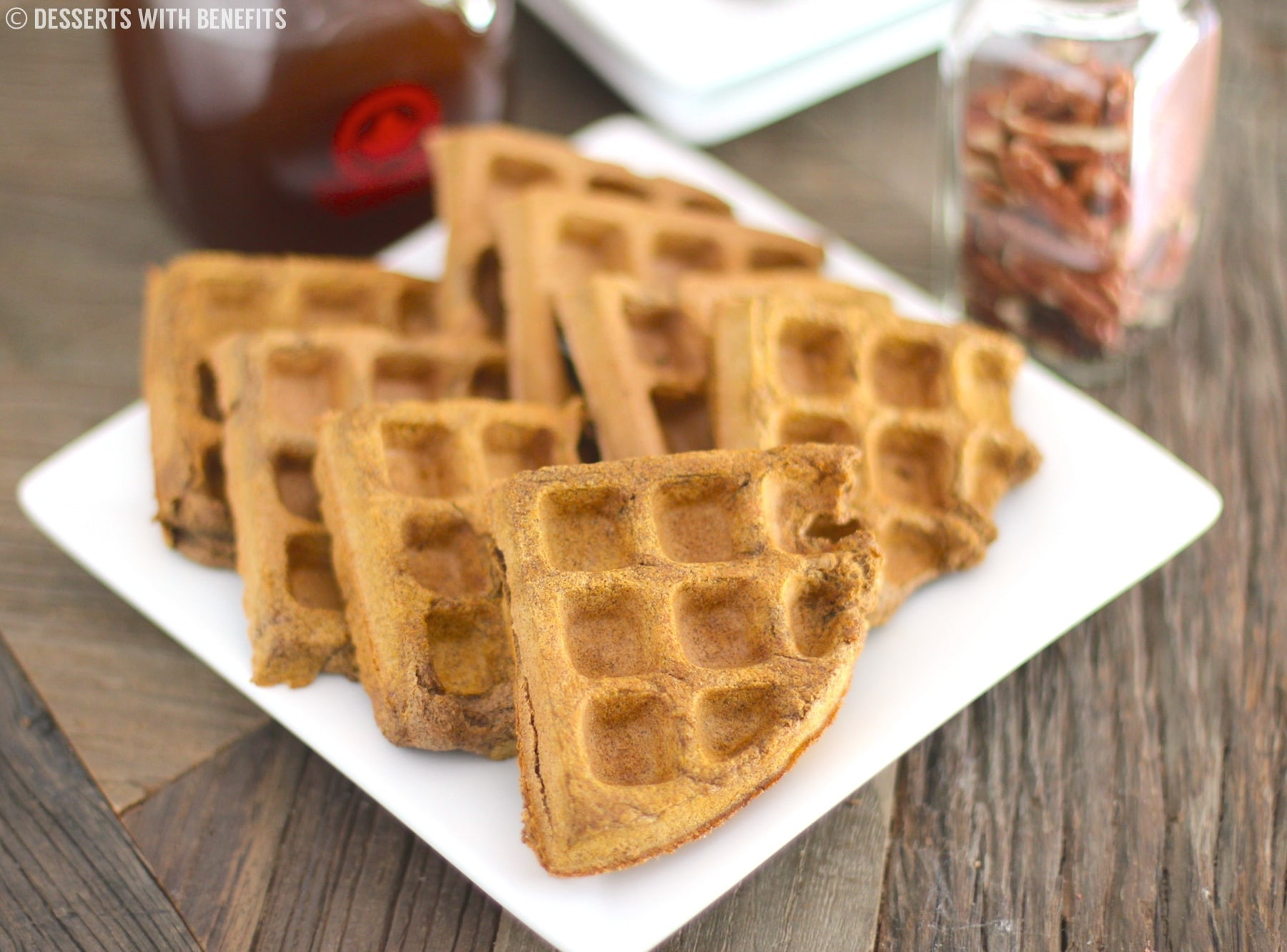 High Fiber Desserts
 Healthy Pumpkin Buckwheat Waffles gluten free vegan