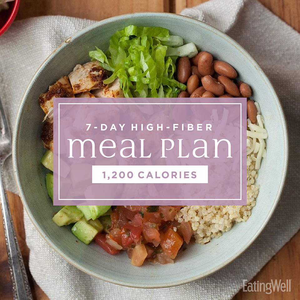 High Fiber Dinner
 7 Day High Fiber Meal Plan 1 200 Calories EatingWell