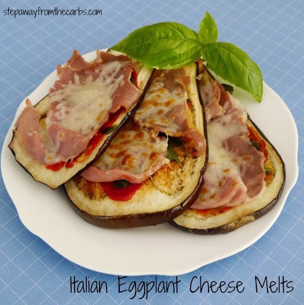 High Fiber Keto Recipes
 Italian Eggplant Cheese Melts low in carbs and high in