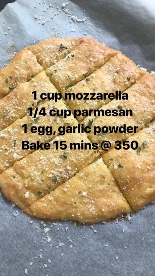 High Fiber Keto Recipes
 Cheesy garlic non bread