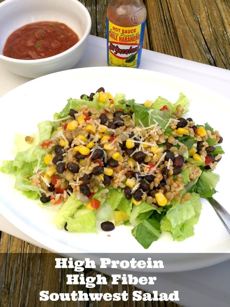 High Fiber Recipes For Dinner
 High Protein High Fiber Southwest Salad