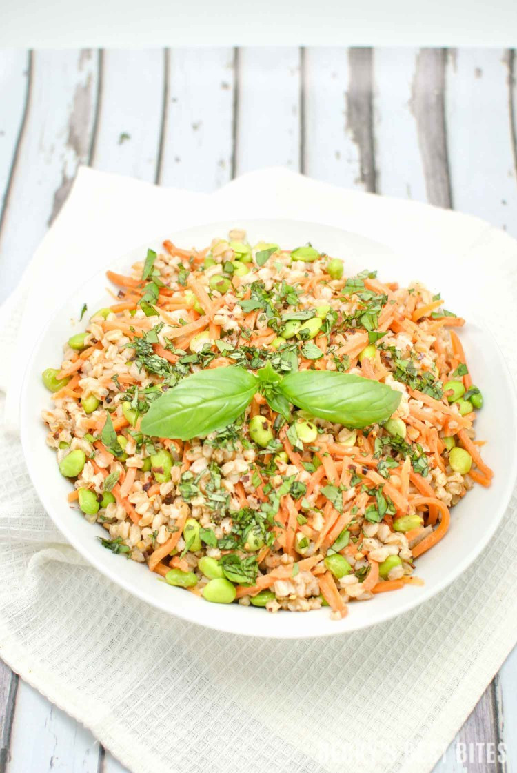 High Fiber Side Dishes
 Spicy Farro Salad with Edamame and Carrots