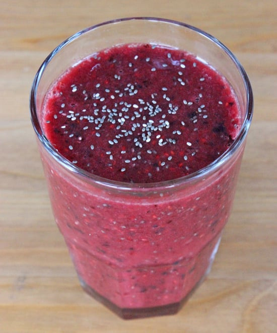 High Fiber Smoothies
 Chia Berry Smoothie