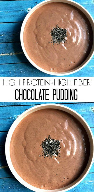 High Protein High Fiber Recipes
 High Protein High Fiber Chocolate Pudding