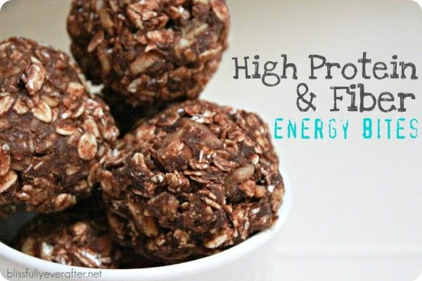 High Protein High Fiber Recipes
 High fiber and Protein Energy Bites Recipes