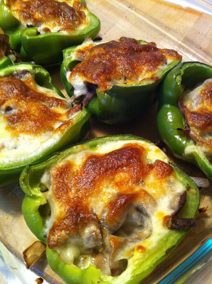 High Protein Low Carb Vegetarian
 Everything To Be Philly Stuffed Peppers I use red and