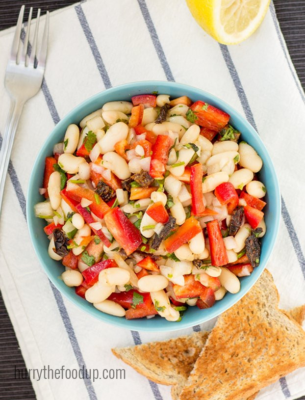 High Protein Vegetarian Salad
 High Protein White Bean Salad