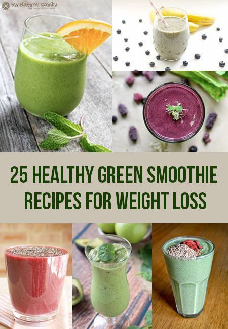 Homemade Weight Loss Smoothies
 Best 25 Healthy Green Smoothie Recipes for Weight Loss