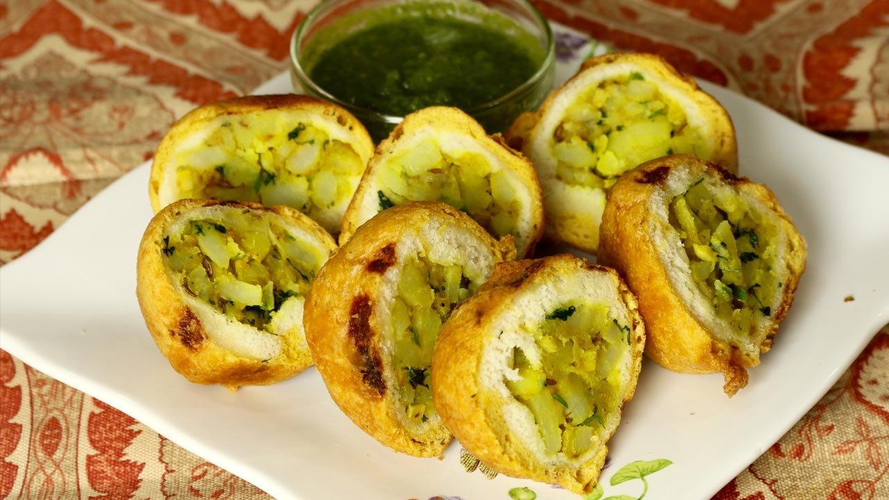 Indian Vegetarian Appetizers
 Aloo Potatoes Bread Pakora Manjula s Kitchen Indian