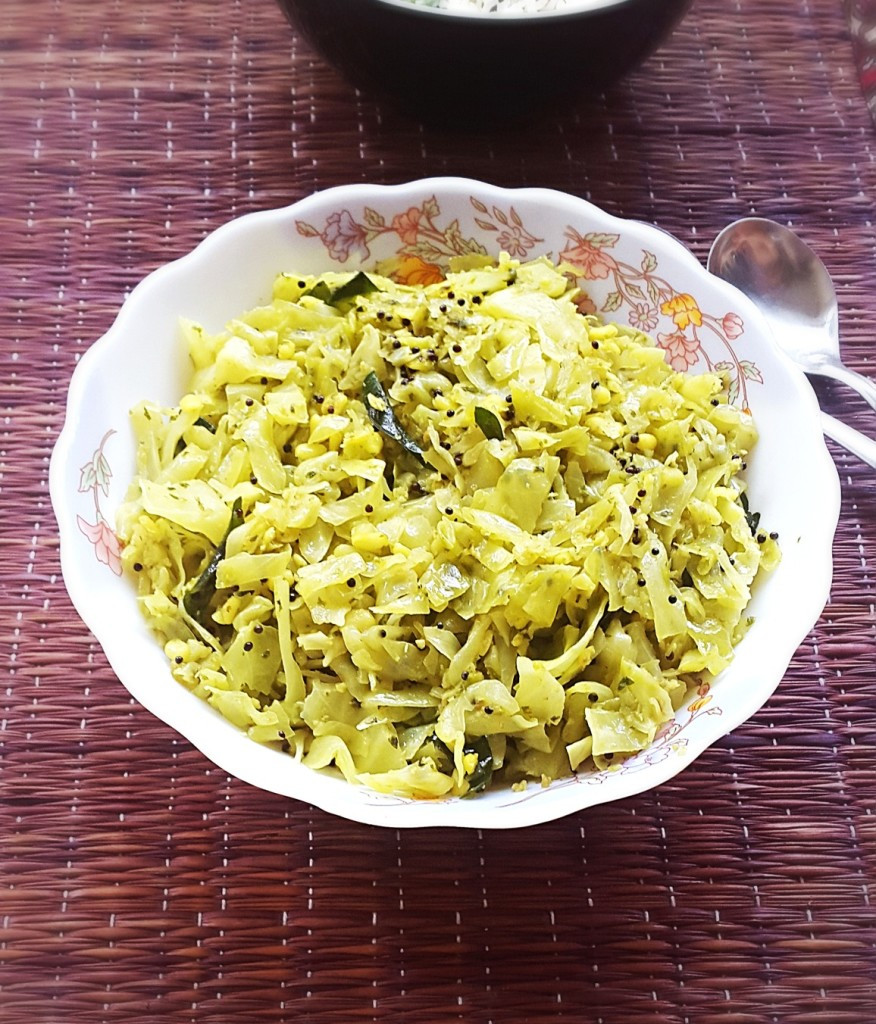 Indian Vegetarian Cabbage Recipes
 Cabbage with coconut stir fry recipe Cabbage Senagapappu