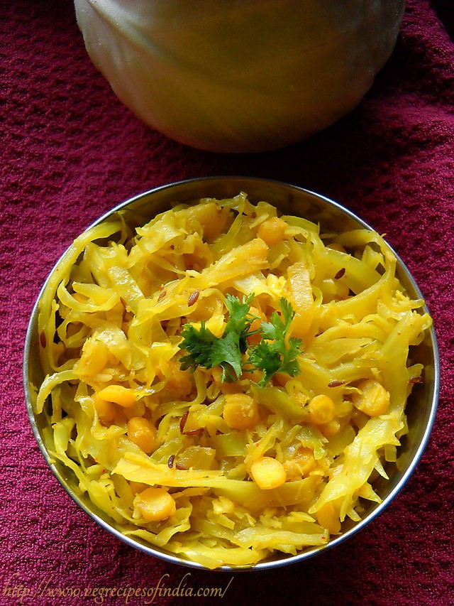 Indian Vegetarian Cabbage Recipes
 cabbage upkari recipe cabbage chana dal recipe