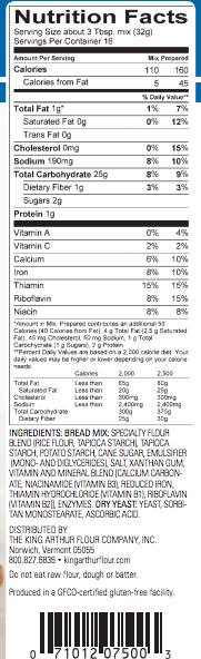 Ingredients In Gluten Free Bread
 King Arthur Flour Gluten Free Bread Mix Strictly Gluten Free