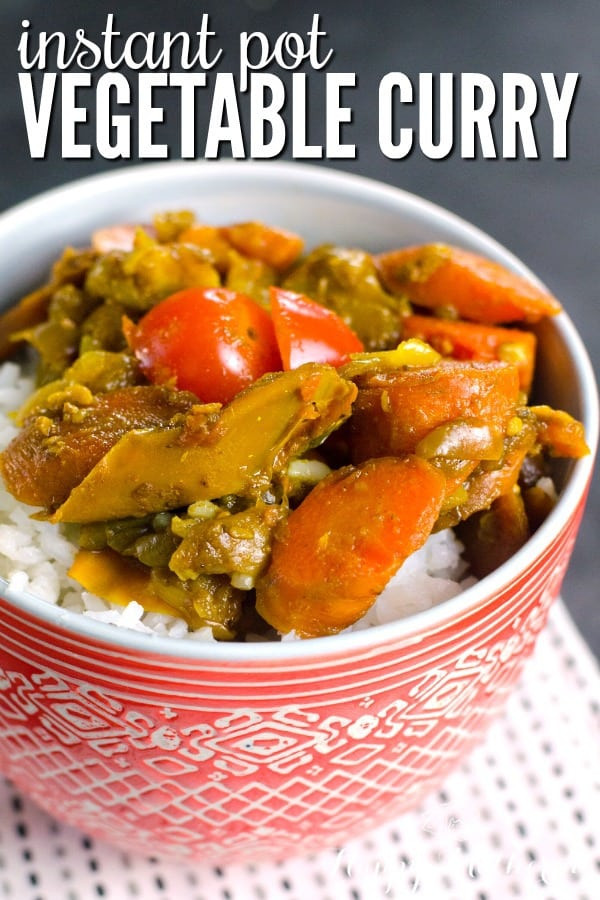 Instant Pot Vegetarian Recipes Indian
 Instant Pot Ve able Curry for Meatless Monday Happy