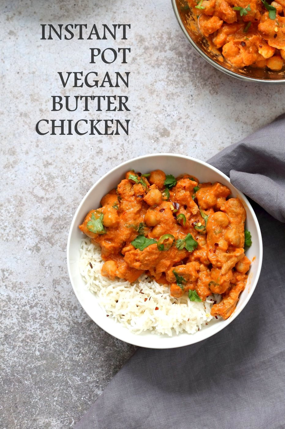 Instant Pot Vegetarian Recipes Indian
 Instant Pot Vegan Butter Chicken with Soy Curls and