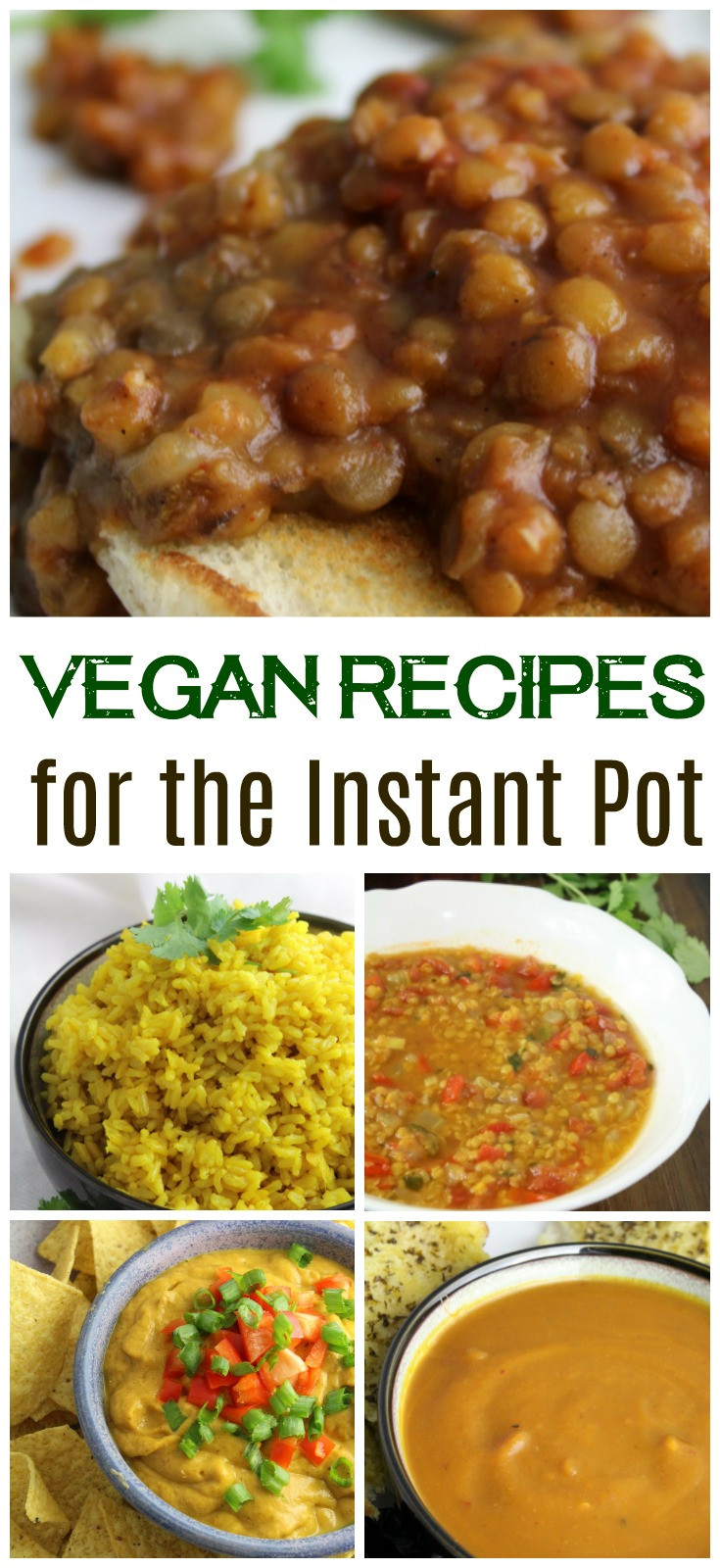 Instant Pot Vegetarian Recipes
 Vegan Recipes for the Instant Pot