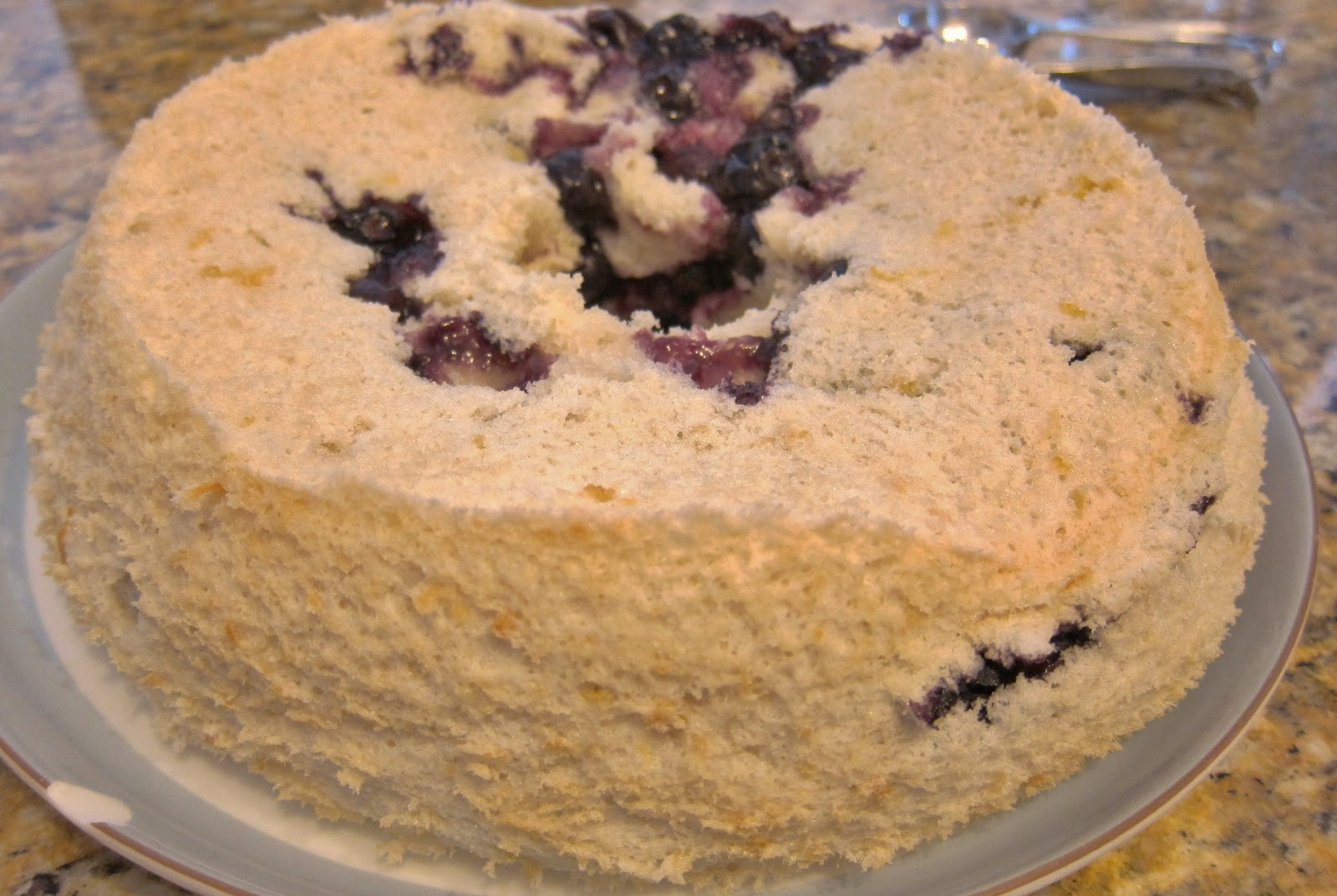 Is Angel Food Cake Vegan
 The Vegan Chronicle Blueberry Angel Food Cake