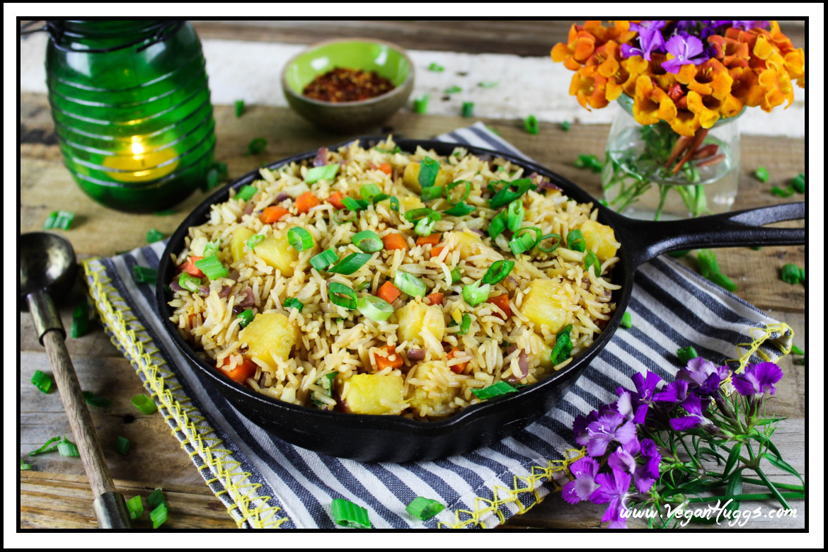 Is Fried Rice Vegan
 Easy Pineapple Fried Rice Vegan & GF Vegan Huggs