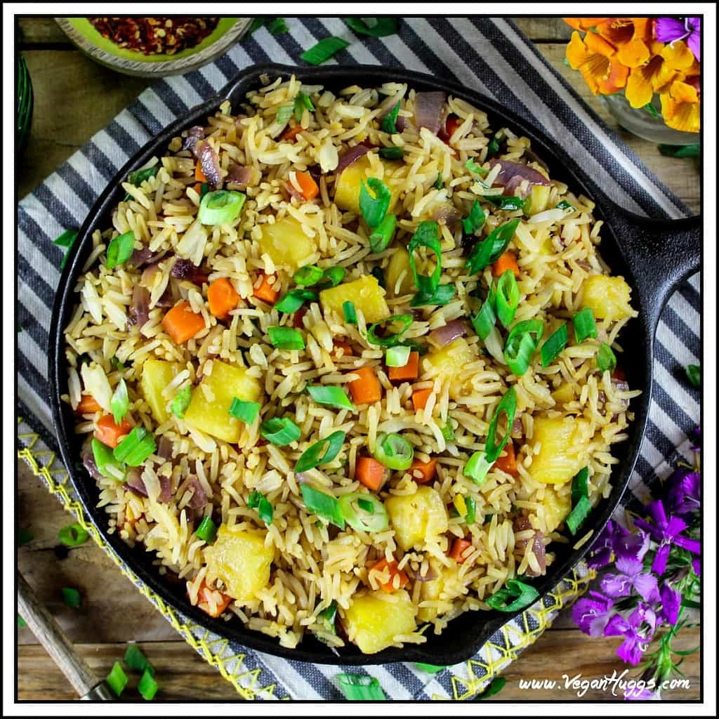 Is Fried Rice Vegan
 Easy Pineapple Fried Rice Vegan & GF Vegan Huggs