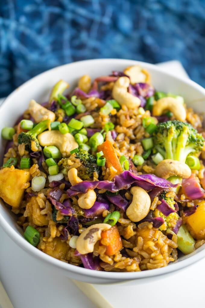 Is Fried Rice Vegan
 Vegan Thai Pineapple Fried Rice