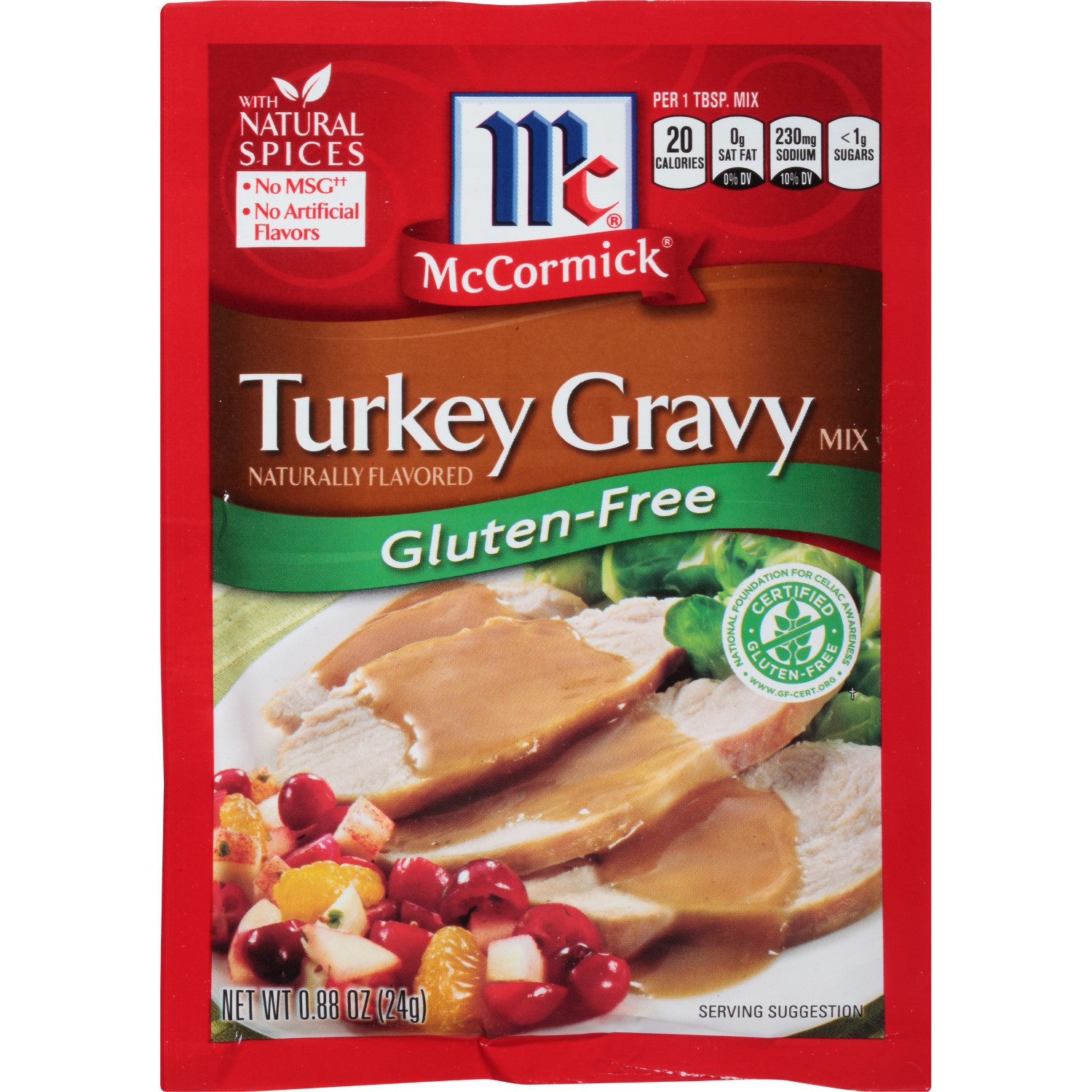 Is Mccormick Brown Gravy Vegetarian
 McCormick Turkey Gravy Gluten Free 0 88 Oz