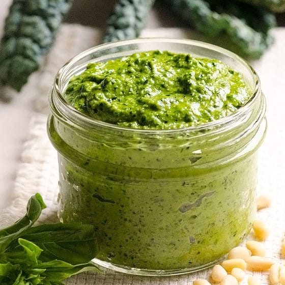 Is Pesto Sauce Vegan
 Vegan Kale Pesto iFOODreal Healthy Family Recipes