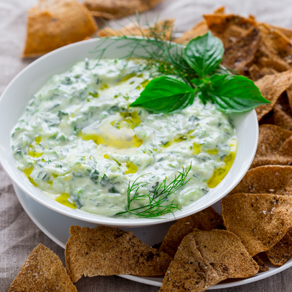 Is Tzatziki Sauce Healthy
 tzatziki with za atar pita chips Healthy Seasonal Recipes