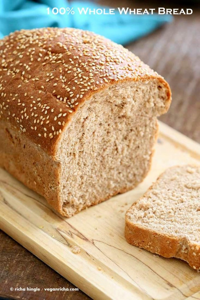 Is Whole Wheat Bread Gluten Free
 Whole Wheat Bread Recipe Vegan Richa