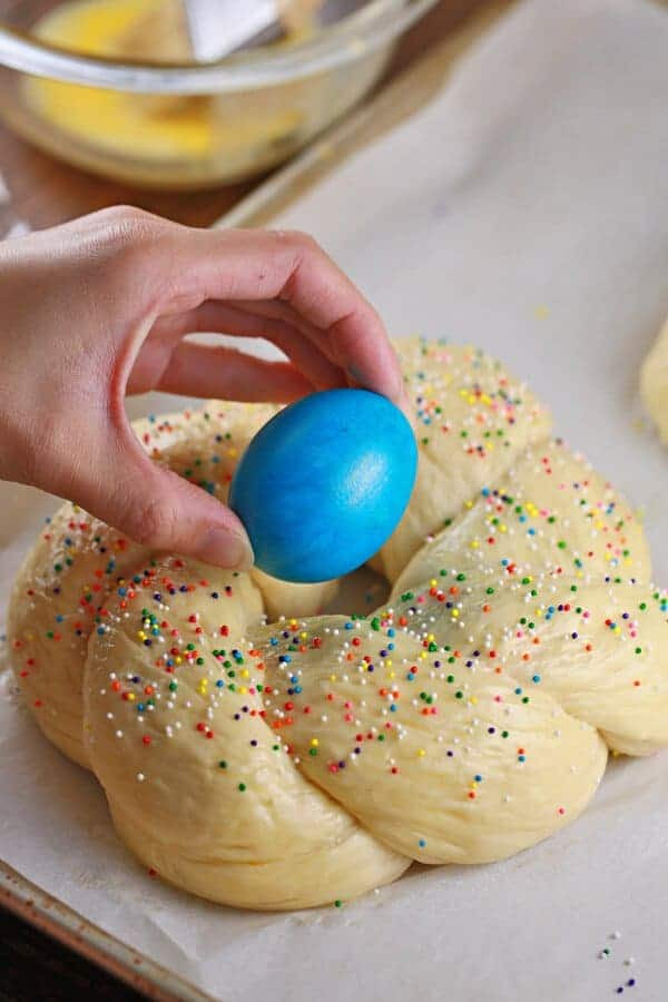 Italian Easter Bread With Hard Boiled Eggs
 Italian Easter Bread Recipe With Hard Boiled Egg Center