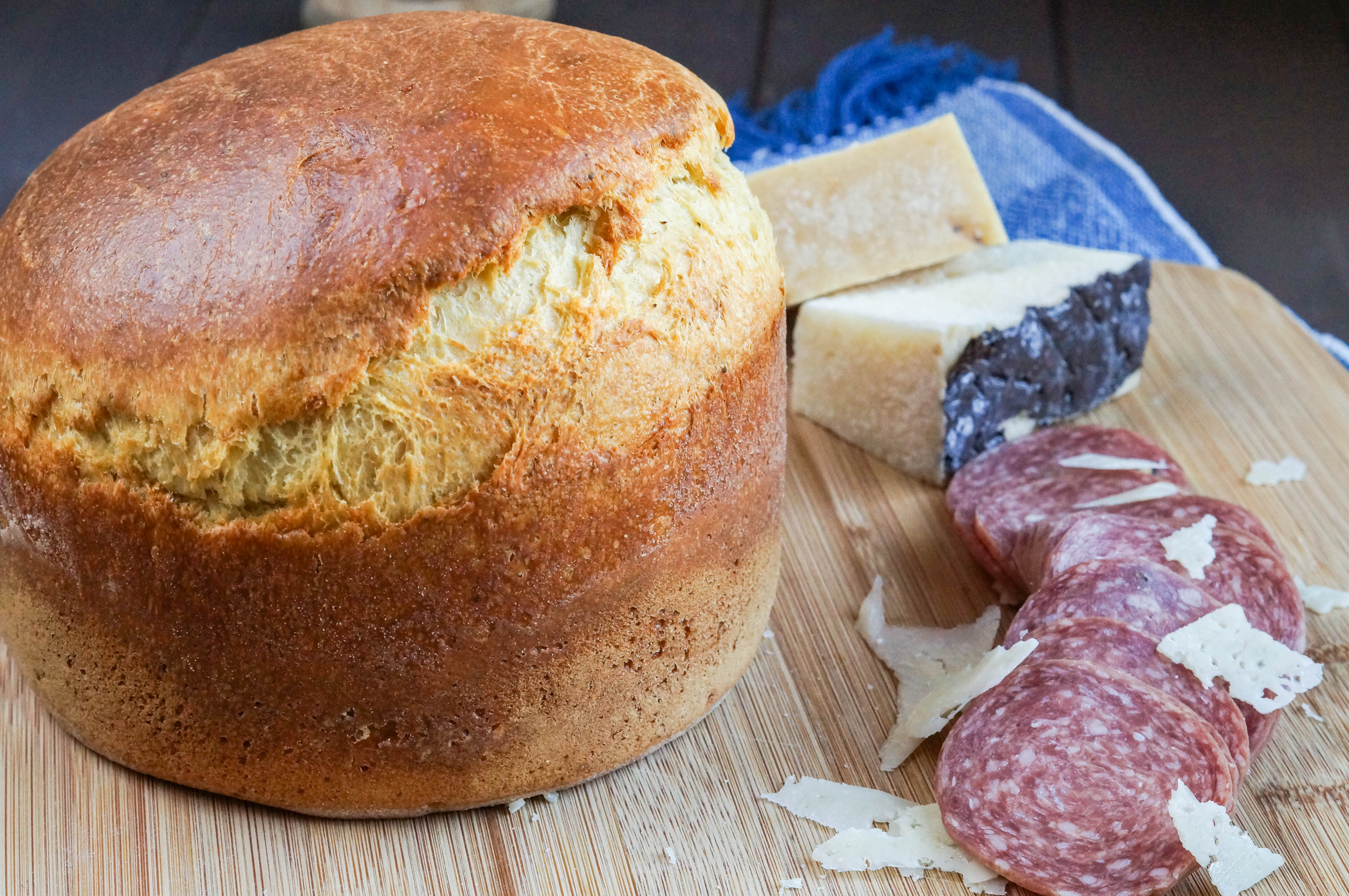 Italian Easter Bread With Meat And Cheese
 Crescia al Formaggio Italian Easter Cheese Bread Tara