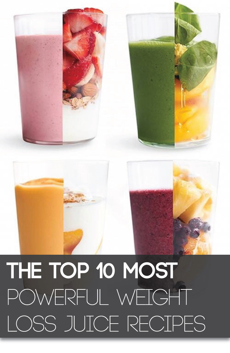 Juicer Recipes Weight Loss
 The Top 10 Most Powerful Weight Loss Juice Recipes