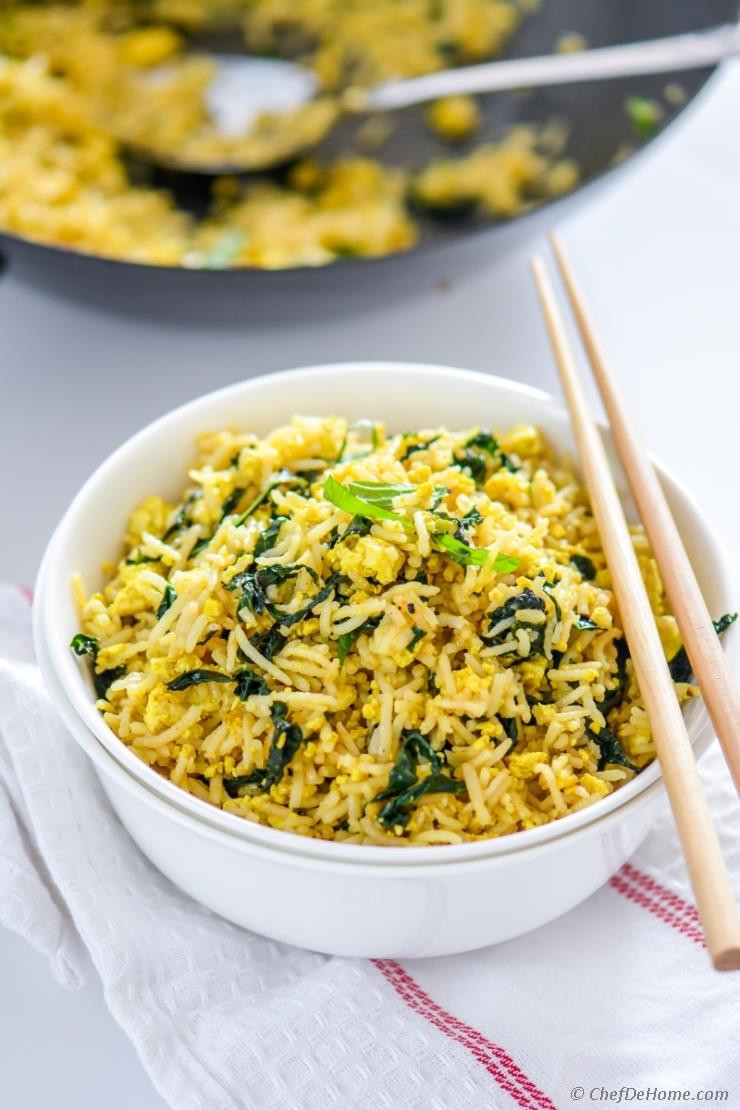Kale Recipes Vegetarian
 Vegan Tofu Scramble Kale Fried Rice Recipe
