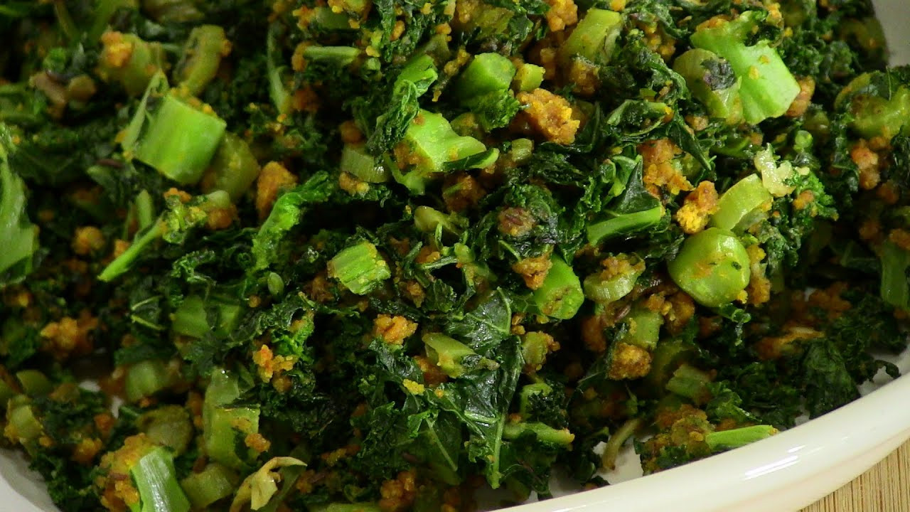 Kale Recipes Vegetarian
 Kale Subzi Indian Ve arian Recipe
