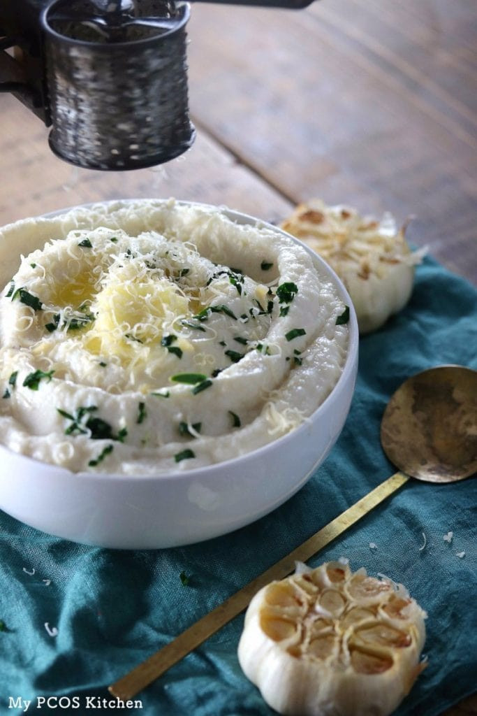 Keto Cauliflower Mash
 Creamy Keto Mashed Cauliflower My PCOS Kitchen