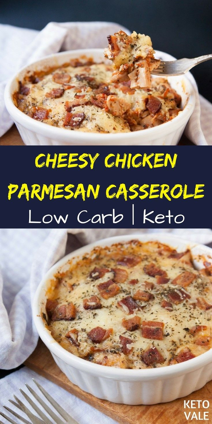 Keto Cheesy Chicken Casserole
 Keto Chicken Parmesan Casserole Recipe