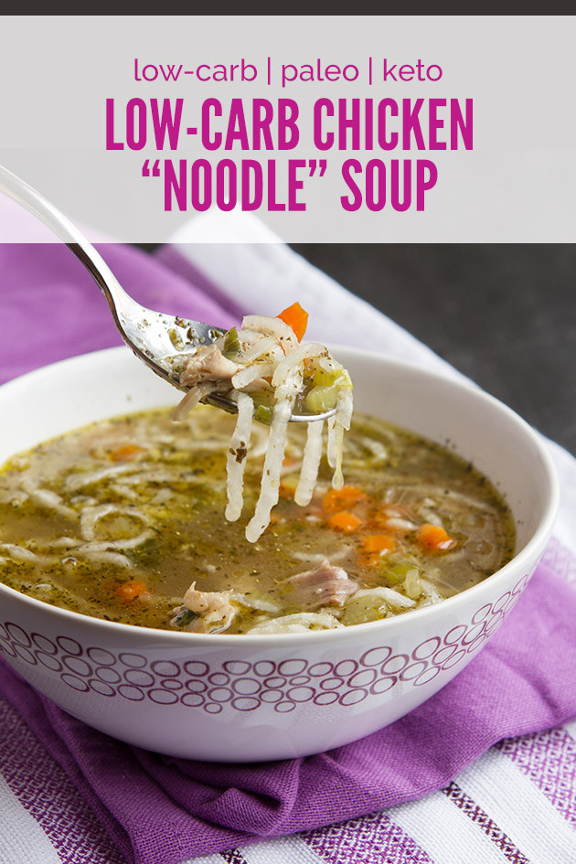 Keto Chicken Noodle Soup
 Low Carb Keto Chicken "Noodle" Soup