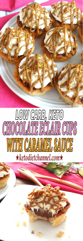 Keto Chocolate Sauce
 Fat Head Chocolate Éclair Cups with Caramel Sauce Low