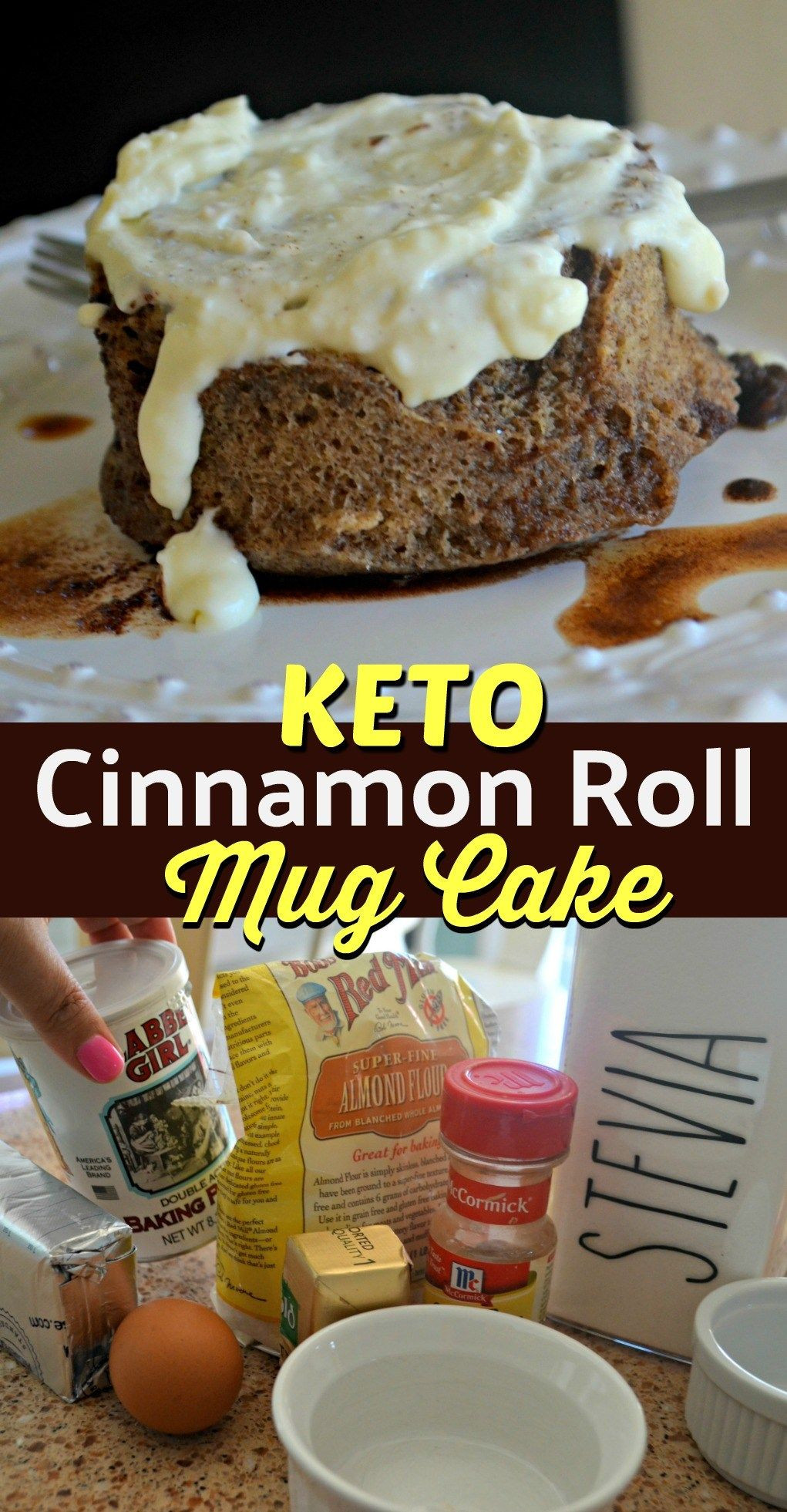 Keto Cinnamon Roll Mug Cake
 3 Minute Keto Cinnamon Roll Mug Cake Hip2Keto